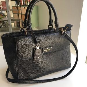 Black Pebbled Kate Spade ♠️ satchel